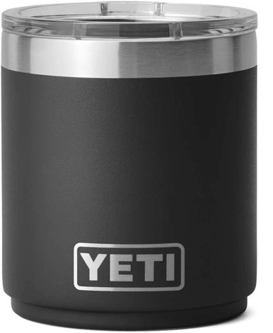 YETI Rambler 10oz Stackable Lowball 2.0 - Black - TackleDirect