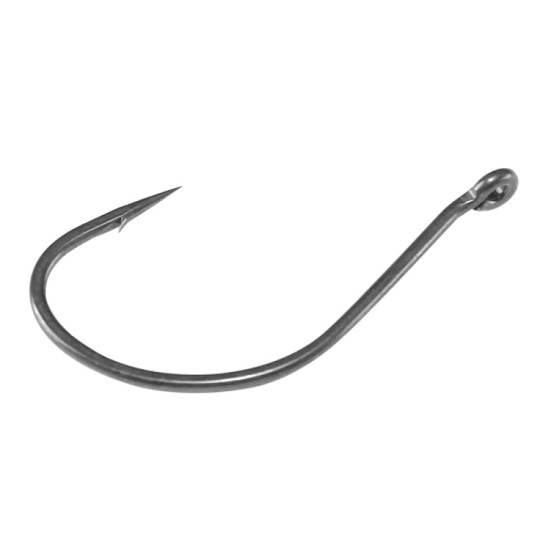 Gamakatsu TGW Drop Shot Hook Size 1/0 Matte Charcoal per 6 338211