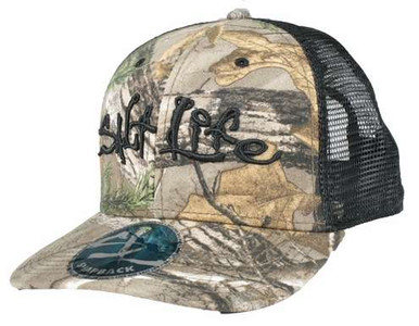 Salt Life Incognito Trucker Hat - Black/Camo - TackleDirect