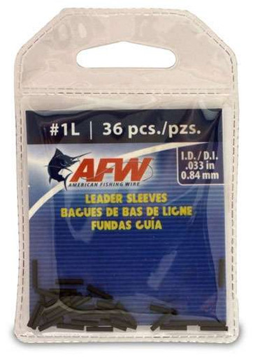 American Fishing Wire Single Barrel Leader Sleeves - TackleDirect.com