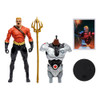 AQUAMAN FLASHPOINT GOLD LABEL MCFARLANE DC MULTIVERSEE EXCLUSIVE CYBORG BAF