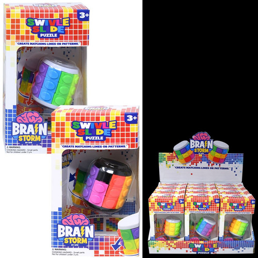 BRAINSTORM ROTATE AND SLIDE PUZZLE CUBE