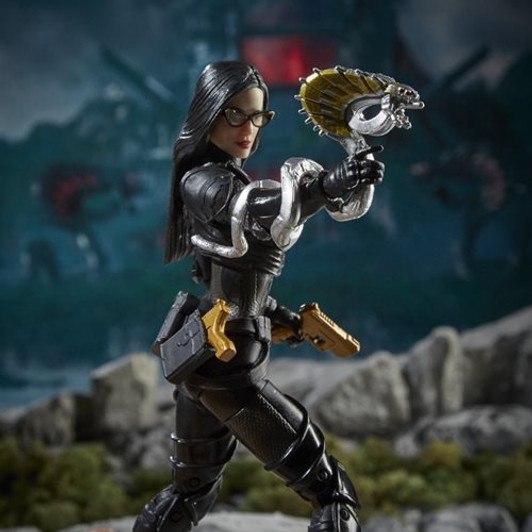 BARONESS WITH COBRA COIL BIKE G.I. JOE CLASSIFIED SERIES