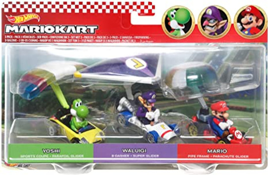 MARIOKART GLIDER 3 PACK HOT WHEELS 1