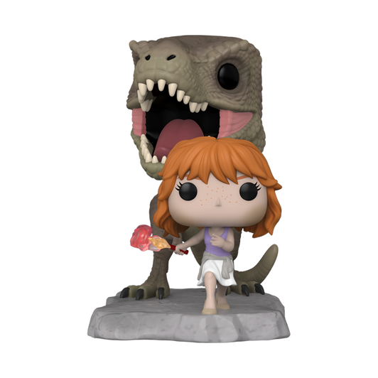 CLAIRE WITH FLARE AND T-REX #1223 JURASSIC WORLD FUNKO POP