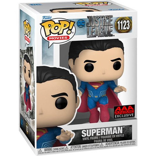 SUPERMAN AAA ANIME EXCLUSIVE #1123 JUSTICE LEAGUE FUNKO POP