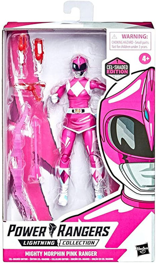 MIGHTY MORPHIN PINK RANGER CELL SHADED POWER RANGERS LIGHTNING COLLECTION