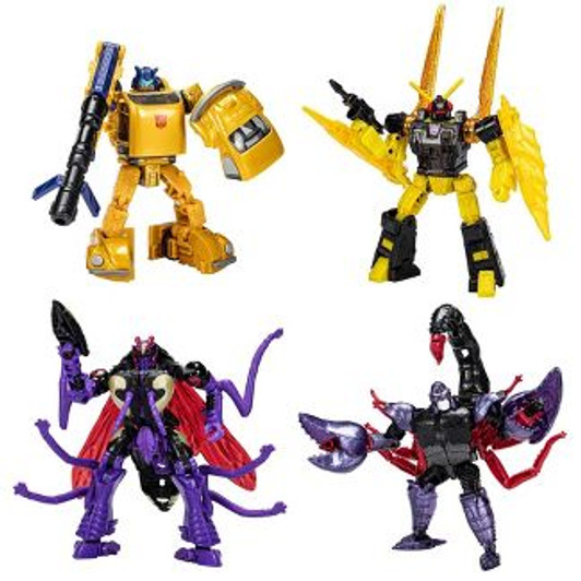 BUZZWORTHY BUMBLEBEE CREATURES COLLIDE TRANSFORMERS 4 PACK