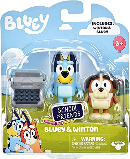 BLUEY & WINTON 2 PACK SCHOOL FRIENDS