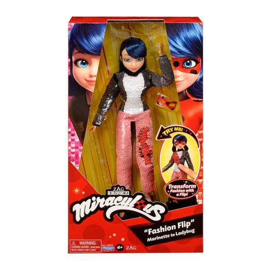 MIRACULOUS FASHION FLIP LADYBUG DOLL