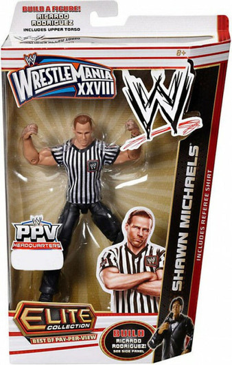 SHAWN MICHAELS REFEREE WWE ELITE WRESTLEMANIA XXVIII (28) EXCLUSIVE