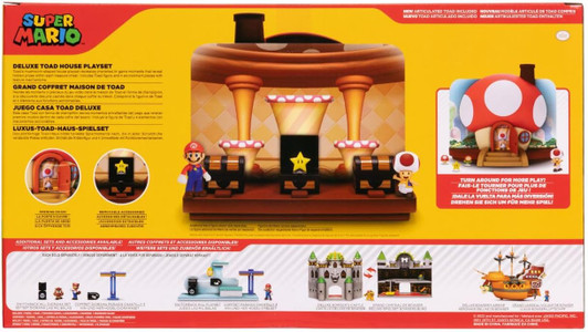 DELUXE TOAD HOUSE PLAYSET SUPER MARIO 2.5