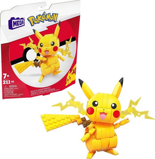 PIKACHU MEGA POKEMON ACTION FIGURE BUILDING TOY 211 PIECES