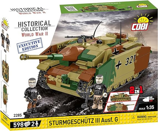 STURNGESCHUTZ III AUSF.G HISTORICAL COLLECTION WWII (598 PIECES) # 2285 COBI