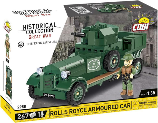 ROLLS ROYCE ARMOURED CAR HISTORICAL COLLECTION GREAT WAR (267 PIECES) # 2988 COBI