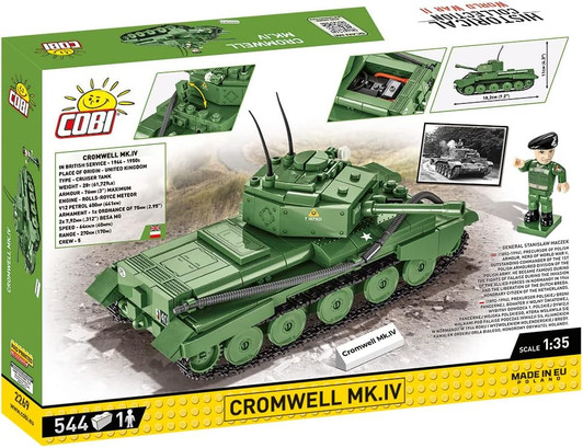 CROMWELL MK.IV  TANK 544 PCS HISTORICAL COLLECTION WWII (544 PIECES) # 2269 COBI