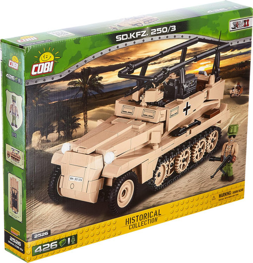 SD.KFZ.250/3 WWII TANK (GREEN) HISTORICAL COLLECTION WWII(426 PIECES) #2526 COBI
