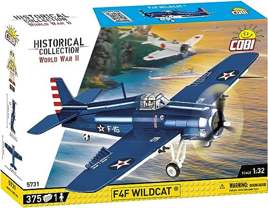 F4F WILDCATVPLANEVHISTORICAL COLLECTION WWII (375 PIECES) #5741 COBI
