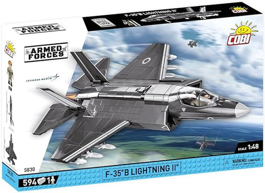 F-35 B LIGHTING II JET ARMED FORCES 594 PIECES) # 5830 COBI
