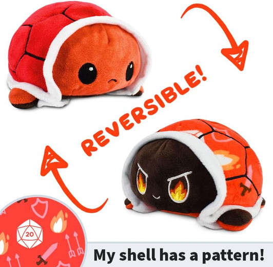 REVERSIBLE RED RAGE TURTLE PLUSHIE