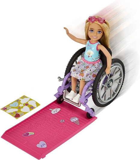 BARBIE CHELSEA WHEEL CHAIR & RAMP