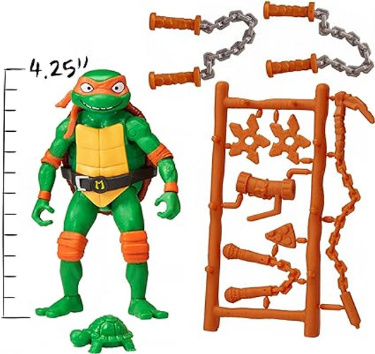 MICHELANGELO 4.5 " BASIC ACTION FIGURE MUTANT MAYHEM TEENAGE MUTANT NINJA TURTLES