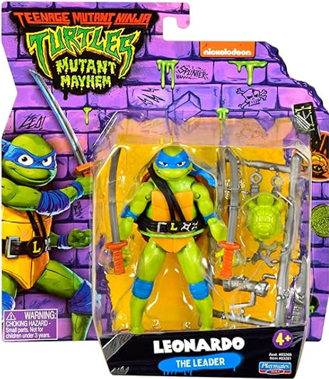 LEONARDO 4.5 " BASIC ACTION FIGURE MUTANT MAYHEM TEENAGE MUTANT NINJA TURTLES