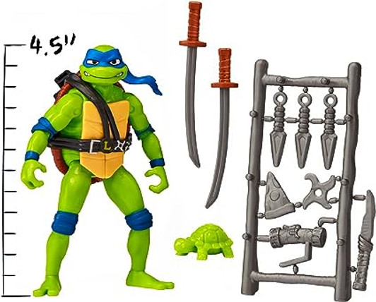 LEONARDO 4.5 " BASIC ACTION FIGURE MUTANT MAYHEM TEENAGE MUTANT NINJA TURTLES