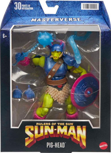 PIG-HEAD MOTU MASTERVERSE RULERS OF THE SUN; SUN-MAN