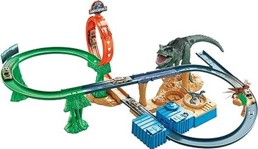 CLASH 'N CRASH JURASSIC WORLD HOT WHEELS SET