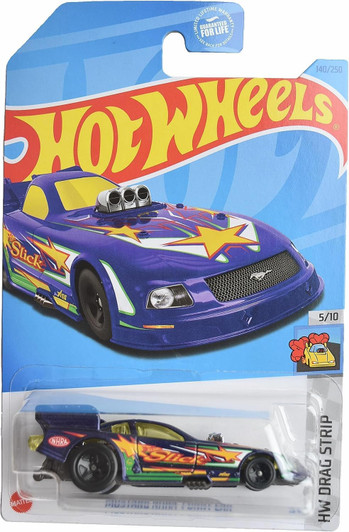 MUSTANG NHRA FUNNY CAR PURPLE HW DRAG STRIP 5/10 2023