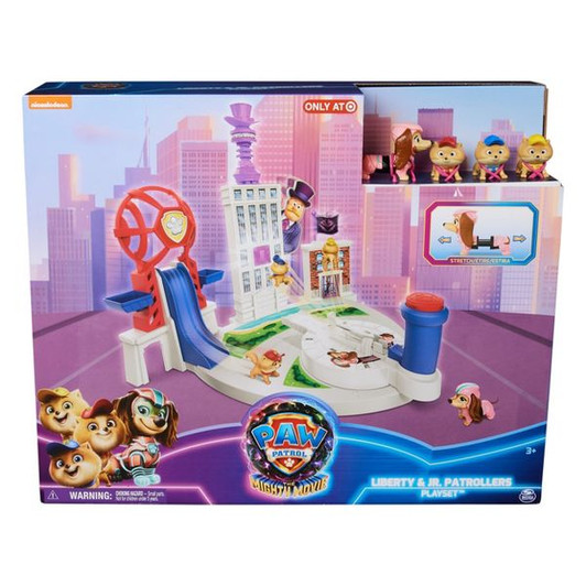 LIBERTY & JUNIOR PATROLLERS PLAYSET PAW PATROL THE MIGHTY MOVIE