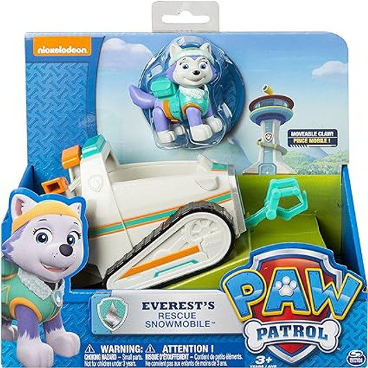 EVEREST SNOWPLOW VEHILCE WITH FIGURE PAW PATROL