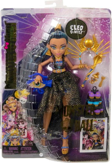 MONSTER HIGH CLEO DE NILE DOLL IN MONSTER BALL PARTY DRESS