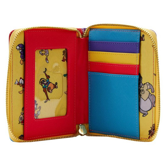 DISNEY AFTERNOON CARTOONS SCROOGE MCDUCK EXCLUSIVE FUNKO LOUNGEFLY ZIP AROUND WALLET