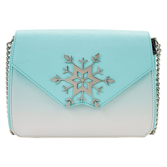 ELSA SNOWFLAKE GLITTER FUNKO LOUNGEFLY CROSSBODY BAG