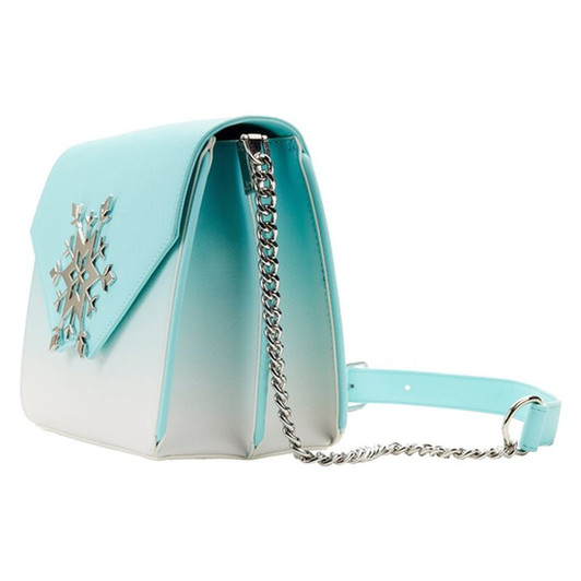 ELSA SNOWFLAKE GLITTER FUNKO LOUNGEFLY CROSSBODY BAG