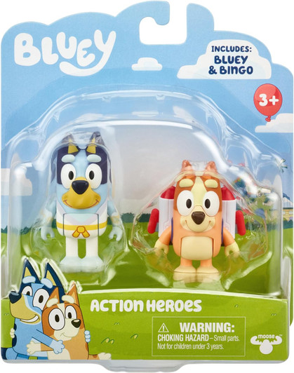 BLUEY ACTION HEROES 2 PACK