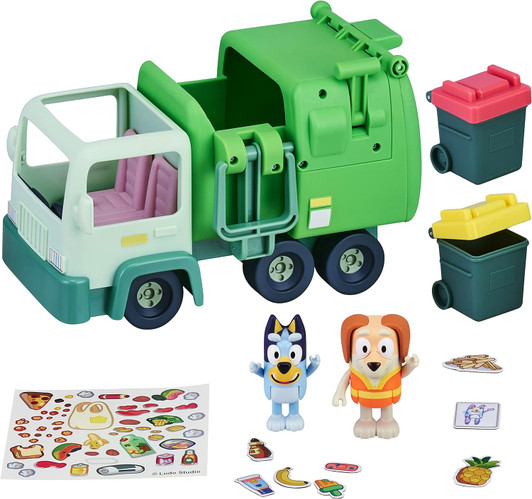 BLUEY GARBAGE TRUCK W/ BLUEY & BIN MAN