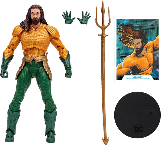 AQUAMAN (GOLD & GREEN SUIT): AQUAMAN AND THE LOST KINGDOM MCFARLANE DC MULTIVERSE