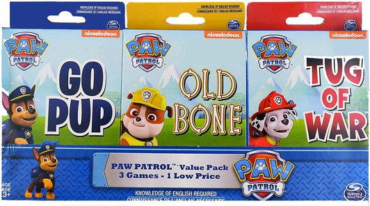 PAW PATROL PACK OF 3 CARD GAMES