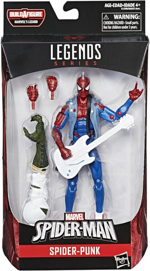 SPIDER-PUNK SPIDER-MAN MARVEL LEGENDS SERIES BAF MARVEL'S LIZARD