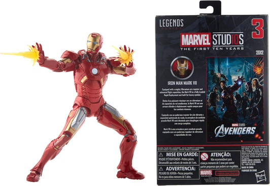 IRON MAN MARK VII THE AVENGERS MARVEL STUDIOS THE FIRST TEN YEARS LEGENDS SERIES