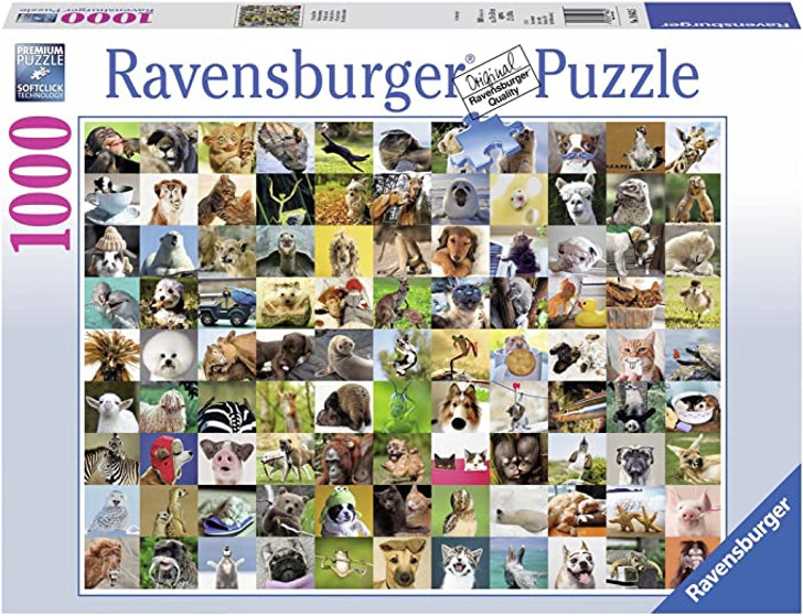  99 FUNNY ANIMALS JIGSAW PUZZLE 1000 PIECES BY RAVENBURGER