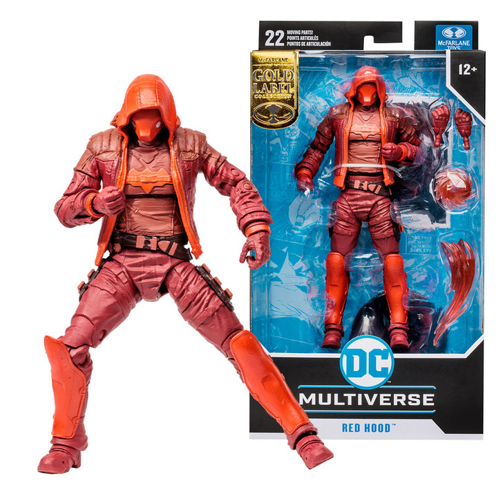 RED HOOD MONOCHROMATIC GOLD LABEL (ARKHAM KNIGHT) MCFARLANE DC MULTIVERSE