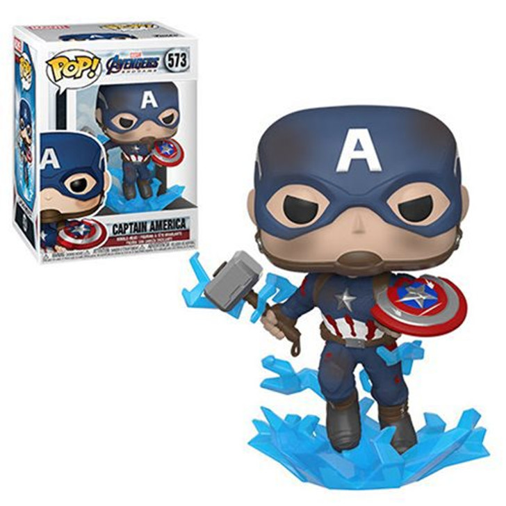 CAPTAIN AMERICA WITH BROKEN SHIELD & MJOLNIR #573 AVENGERS: ENDGAME FUNKO POP