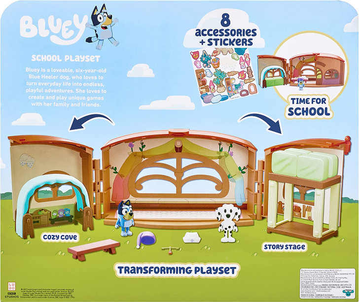 CALYPSO'S SCHOOL PLAYSET BLUEY SCHOOL FRIENDS