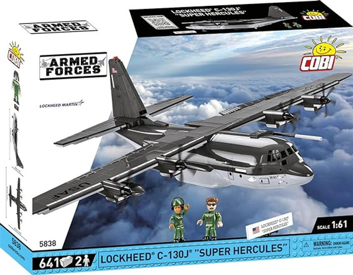 LOCKHEED C-130J "SUPER HERCULES" PLANE ARMED FORCES (641 PIECES) # 5838 COBI