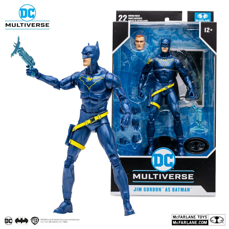 JIM GORDON AS BATMAN DC MULITVERSE WAVE 14(BLUE) BATMAN END GAME CHASE