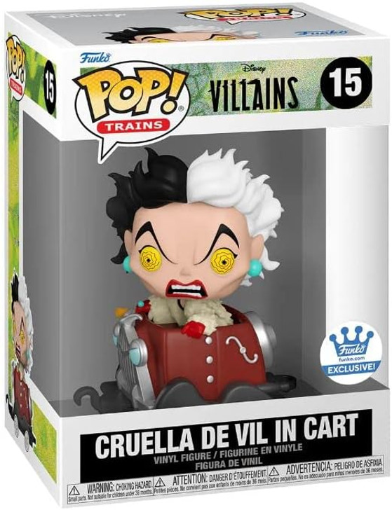 CRUELLA DE VIL IN CART #15 FUNKO POP DISNEY VILLAINS